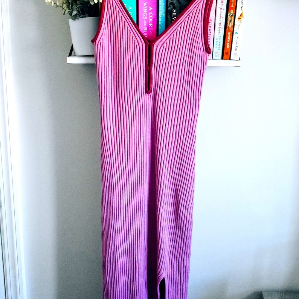 Abercrombie and Fitch Keyhole Midi Sweater Dress